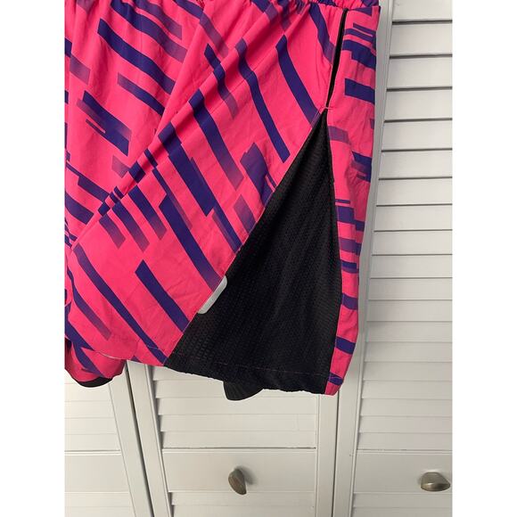 Beroy pink purple drawstring pull on cycling skort padded seat women's size XL - Picture 8 of 8